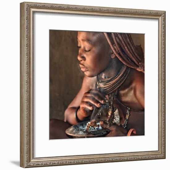 smoke bath in the hut-Piet Flour-Framed Photographic Print