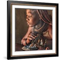 smoke bath in the hut-Piet Flour-Framed Photographic Print