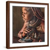 smoke bath in the hut-Piet Flour-Framed Photographic Print