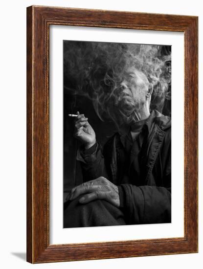 Smoke Man 1-Moises Levy-Framed Photographic Print