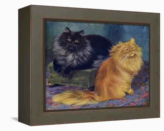 Smoke, Orange Persians-W. Luker-Framed Premier Image Canvas