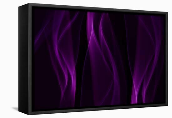 Smoke Shapes in Purple-Heidi Westum-Framed Premier Image Canvas