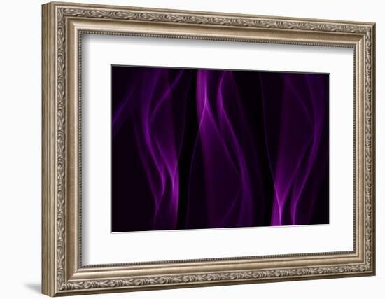 Smoke Shapes in Purple-Heidi Westum-Framed Photographic Print