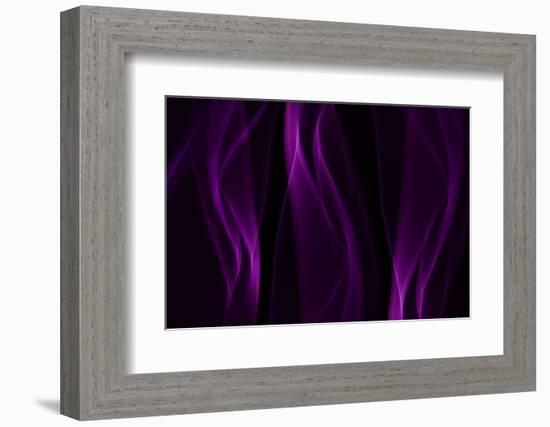 Smoke Shapes in Purple-Heidi Westum-Framed Photographic Print