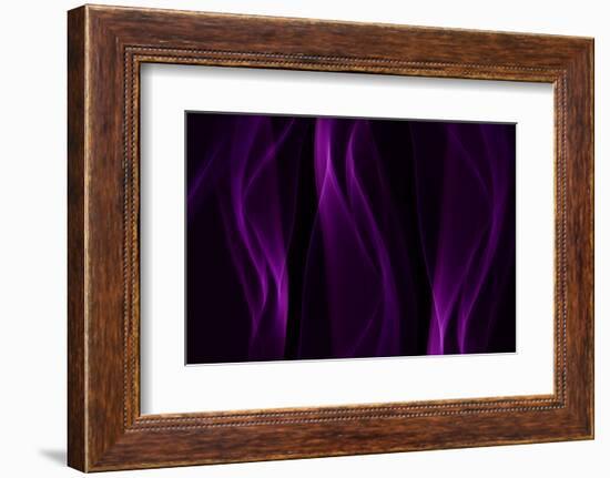 Smoke Shapes in Purple-Heidi Westum-Framed Photographic Print