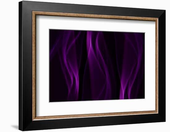 Smoke Shapes in Purple-Heidi Westum-Framed Photographic Print