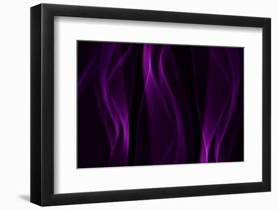 Smoke Shapes in Purple-Heidi Westum-Framed Photographic Print