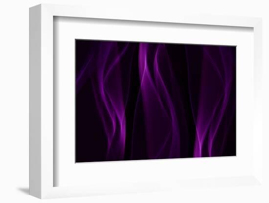 Smoke Shapes in Purple-Heidi Westum-Framed Photographic Print