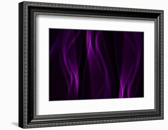 Smoke Shapes in Purple-Heidi Westum-Framed Photographic Print