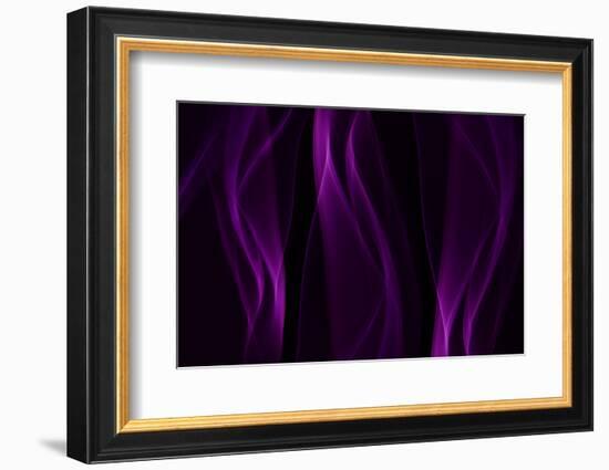 Smoke Shapes in Purple-Heidi Westum-Framed Photographic Print