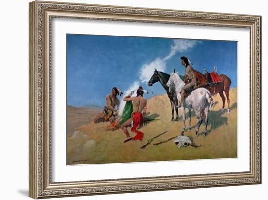 Smoke Signals-Frederic Sackrider Remington-Framed Giclee Print