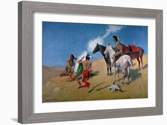 Smoke Signals-Frederic Sackrider Remington-Framed Giclee Print