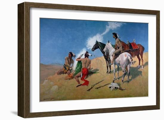 Smoke Signals-Frederic Sackrider Remington-Framed Giclee Print