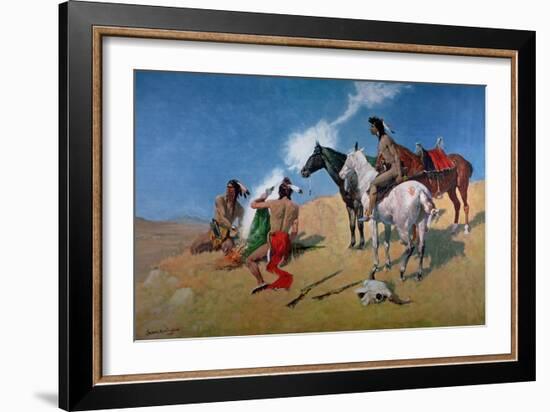 Smoke Signals-Frederic Sackrider Remington-Framed Giclee Print