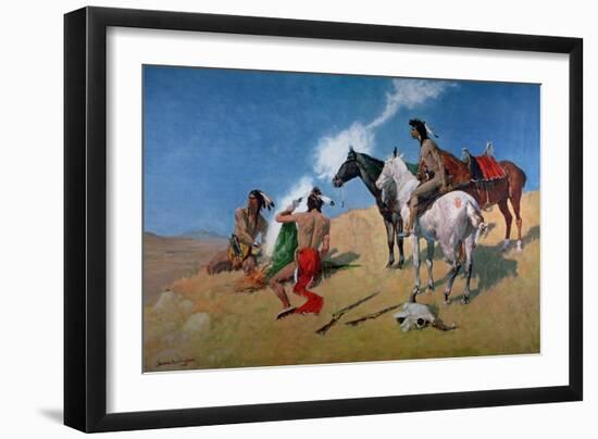 Smoke Signals-Frederic Sackrider Remington-Framed Giclee Print