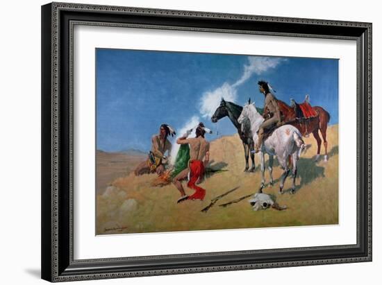 Smoke Signals-Frederic Sackrider Remington-Framed Giclee Print