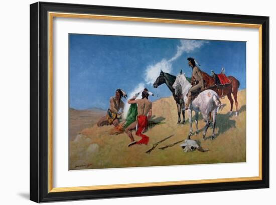 Smoke Signals-Frederic Sackrider Remington-Framed Giclee Print