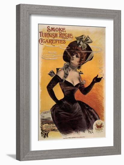 Smoke Turkish Regie Cigarettes, 1895-Jean de Paléologue-Framed Giclee Print