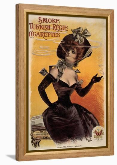 Smoke Turkish Regie Cigarettes, 1895-Jean de Paléologue-Framed Premier Image Canvas