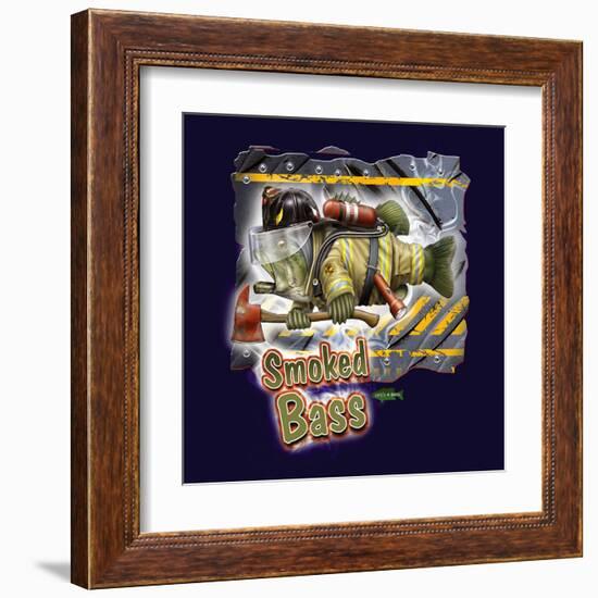 Smoked Bass-Jim Baldwin-Framed Art Print