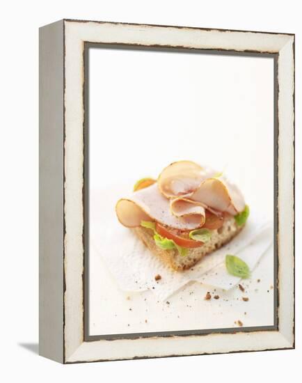 Smoked Chicken Breast on Baguette-Marc O^ Finley-Framed Premier Image Canvas