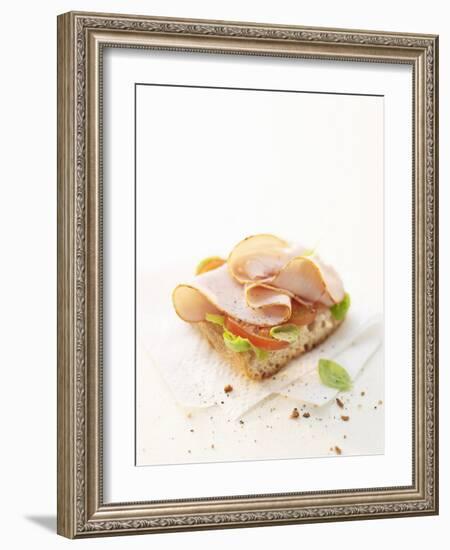 Smoked Chicken Breast on Baguette-Marc O^ Finley-Framed Photographic Print