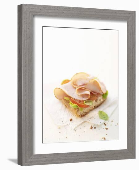 Smoked Chicken Breast on Baguette-Marc O^ Finley-Framed Photographic Print