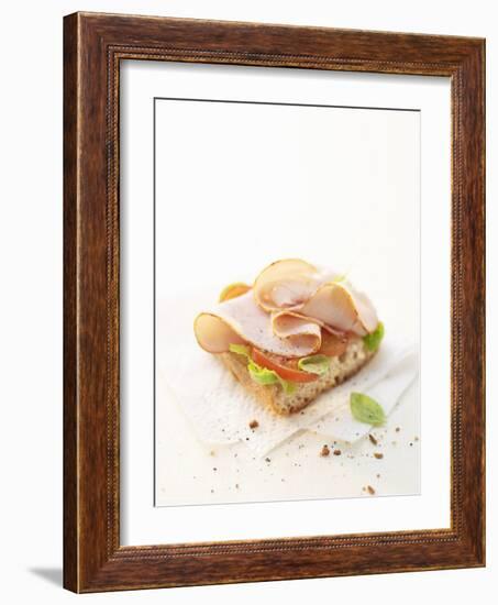 Smoked Chicken Breast on Baguette-Marc O^ Finley-Framed Photographic Print