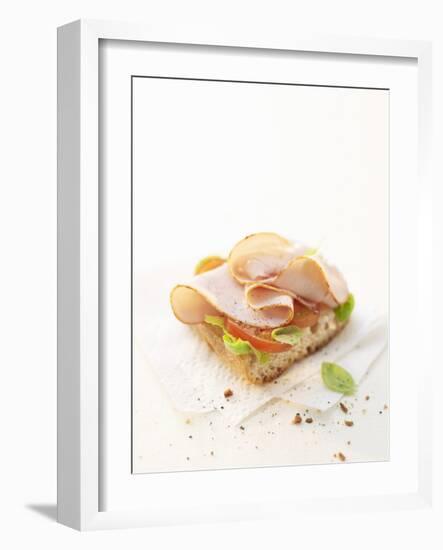 Smoked Chicken Breast on Baguette-Marc O^ Finley-Framed Photographic Print