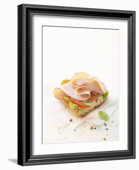 Smoked Chicken Breast on Baguette-Marc O^ Finley-Framed Photographic Print