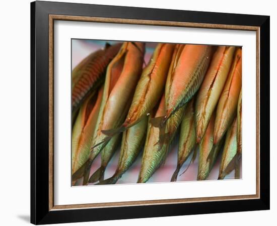 Smoked Mackerel, Bergen's Fish Market, Norway-Russell Young-Framed Photographic Print