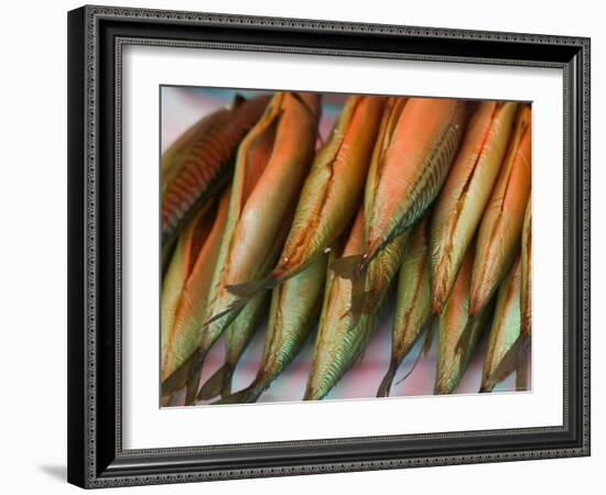 Smoked Mackerel, Bergen's Fish Market, Norway-Russell Young-Framed Photographic Print