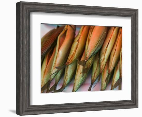 Smoked Mackerel, Bergen's Fish Market, Norway-Russell Young-Framed Photographic Print