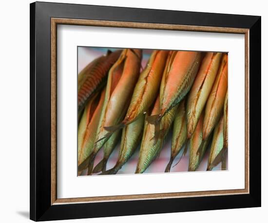 Smoked Mackerel, Bergen's Fish Market, Norway-Russell Young-Framed Photographic Print