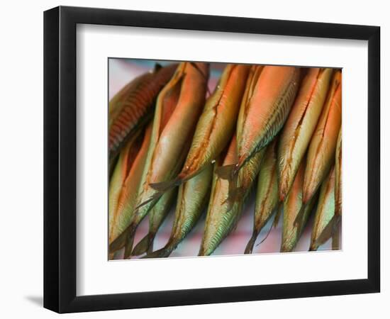 Smoked Mackerel, Bergen's Fish Market, Norway-Russell Young-Framed Photographic Print