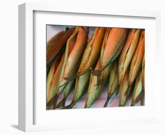 Smoked Mackerel, Bergen's Fish Market, Norway-Russell Young-Framed Photographic Print