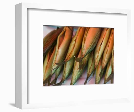 Smoked Mackerel, Bergen's Fish Market, Norway-Russell Young-Framed Photographic Print
