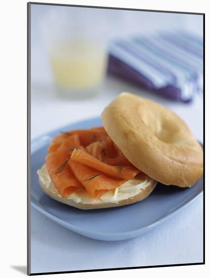 Smoked Salmon Bagel-Veronique Leplat-Mounted Photographic Print