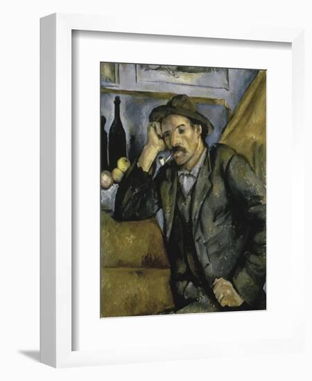 Smoker, c.1890-1892-Paul Cézanne-Framed Giclee Print