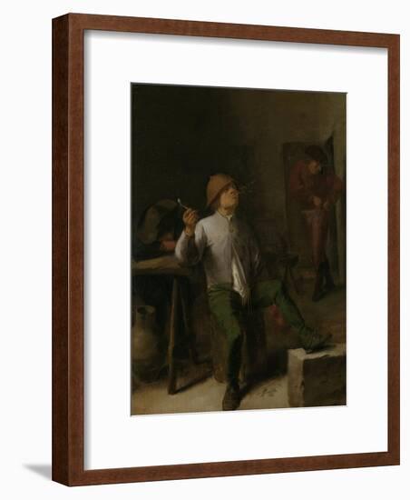 Smoker-Adriaen Brouwer-Framed Art Print