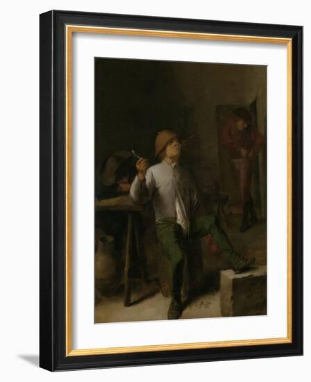 Smoker-Adriaen Brouwer-Framed Art Print