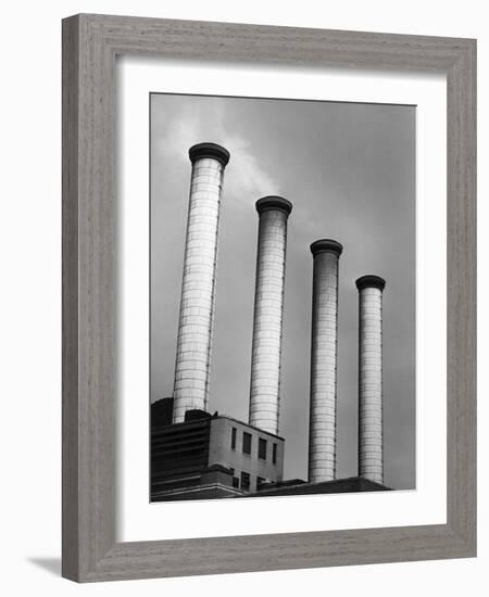 Smokestacks at Power Plant-Philip Gendreau-Framed Photographic Print