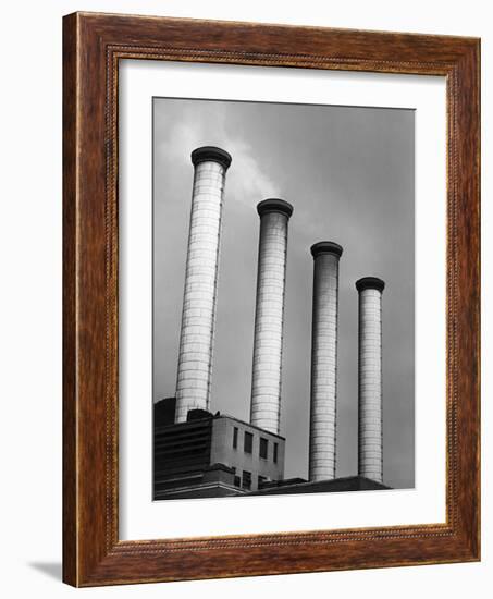 Smokestacks at Power Plant-Philip Gendreau-Framed Photographic Print