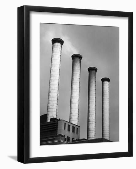 Smokestacks at Power Plant-Philip Gendreau-Framed Photographic Print