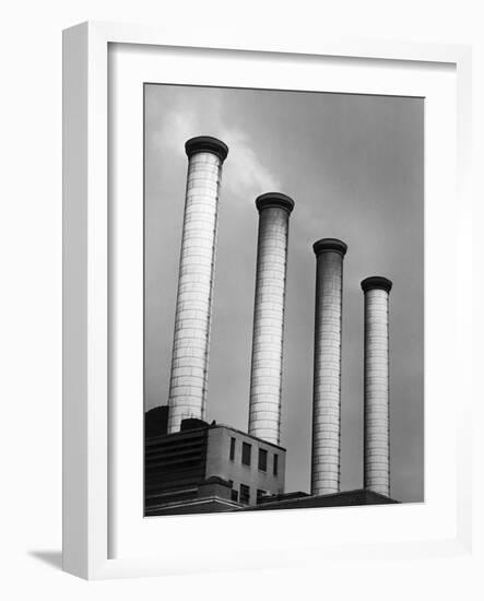 Smokestacks at Power Plant-Philip Gendreau-Framed Photographic Print