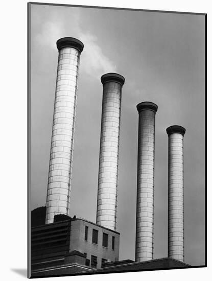 Smokestacks at Power Plant-Philip Gendreau-Mounted Photographic Print