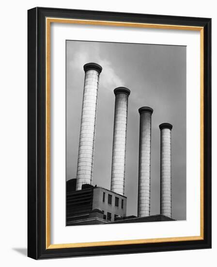 Smokestacks at Power Plant-Philip Gendreau-Framed Photographic Print