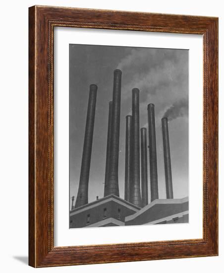 Smokestacks of the Ford Factory, Detroit, Michigan-Emil Otto Hoppé-Framed Photographic Print