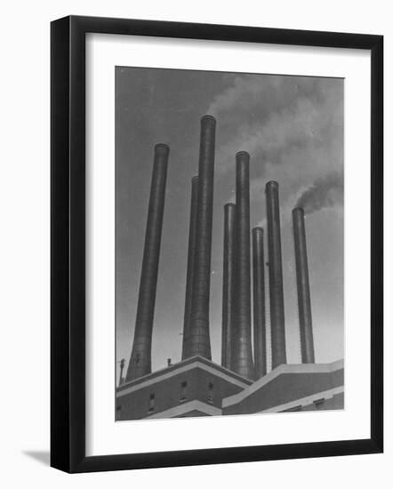 Smokestacks of the Ford Factory, Detroit, Michigan-Emil Otto Hoppé-Framed Photographic Print