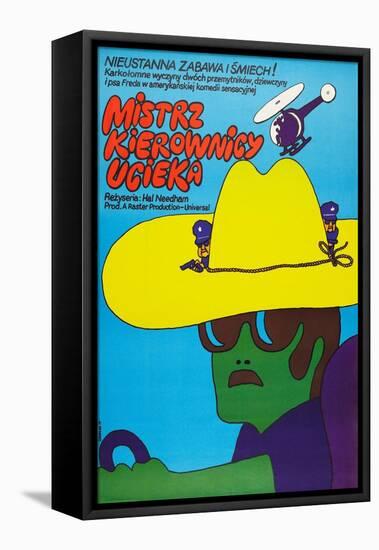 SMOKEY AND THE BANDIT, (aka MISTRZ KIEROWNICY UCIEKA), Polish poster, 1977-null-Framed Stretched Canvas